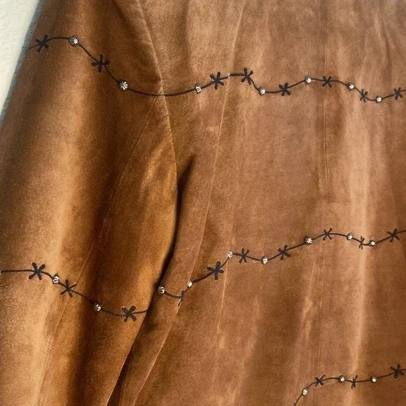 vintage scully leather jacket western country stud M barb wire ranch - Picture 11 of 14